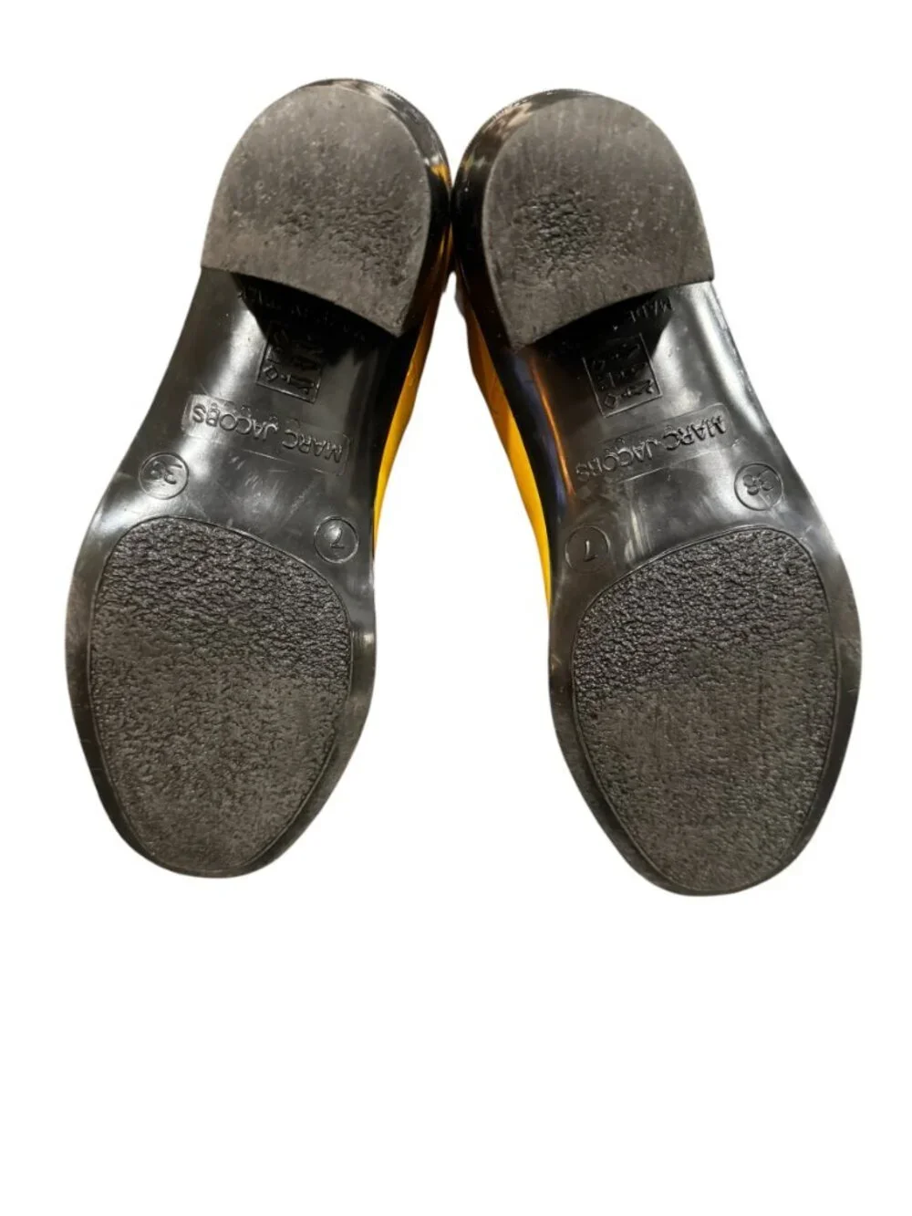Marc Jacobs Yellow Wellington Rain Boots Made in Italy Size 38 / US 7